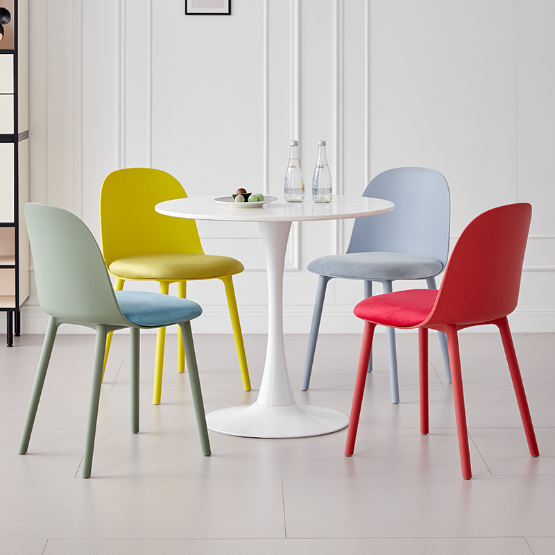 Curved Shell Fabric-Chair