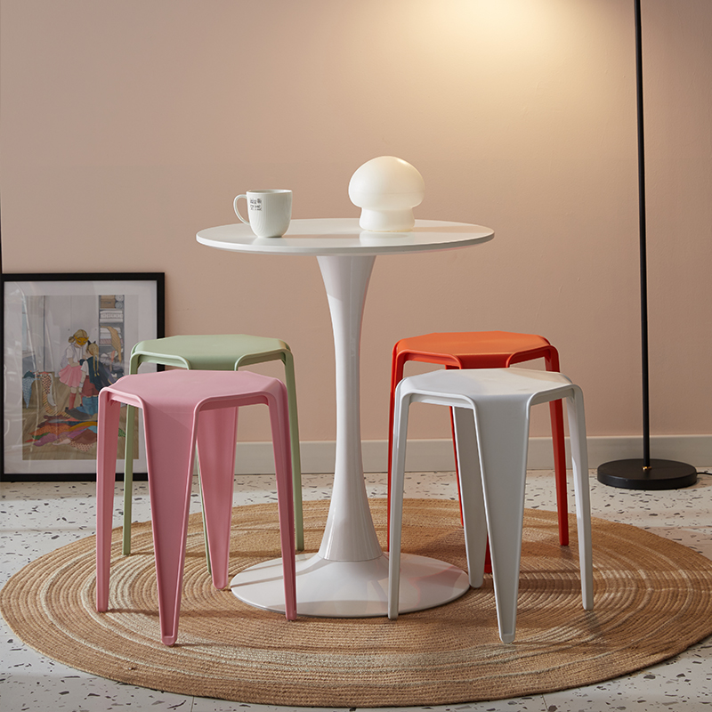 Octagonal-Seat Plastic Chair